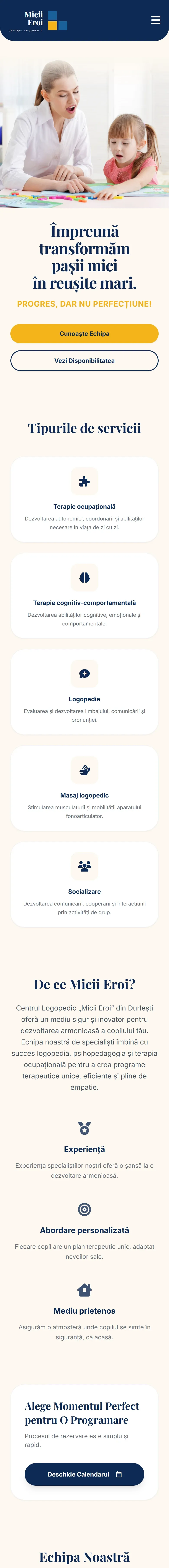 The miciieroi.md website on a phone
