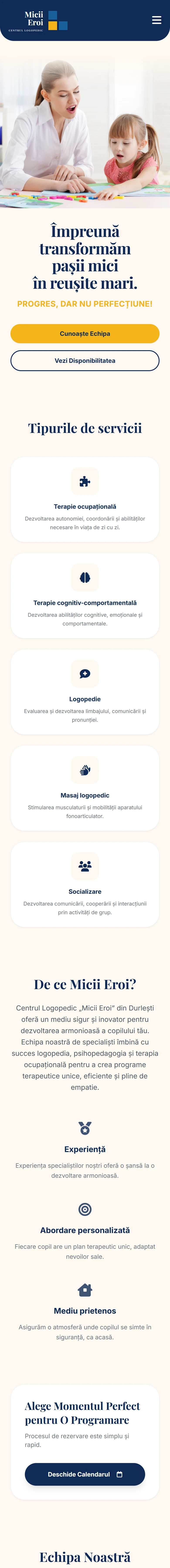 Site-ul miciieroi.md pe telefon